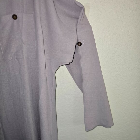 Zoye Chen L NWT lt Mauve top - Picture 2 of 4